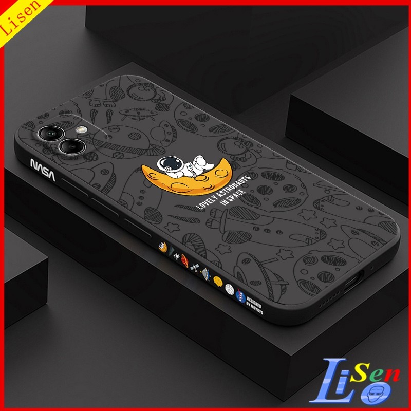 เคส Samsung A06/A05/A04/A04E/A03/A03S/A02S Space NASA ภาพประกอบซิลิโคนเคสโทรศัพท์ TKR