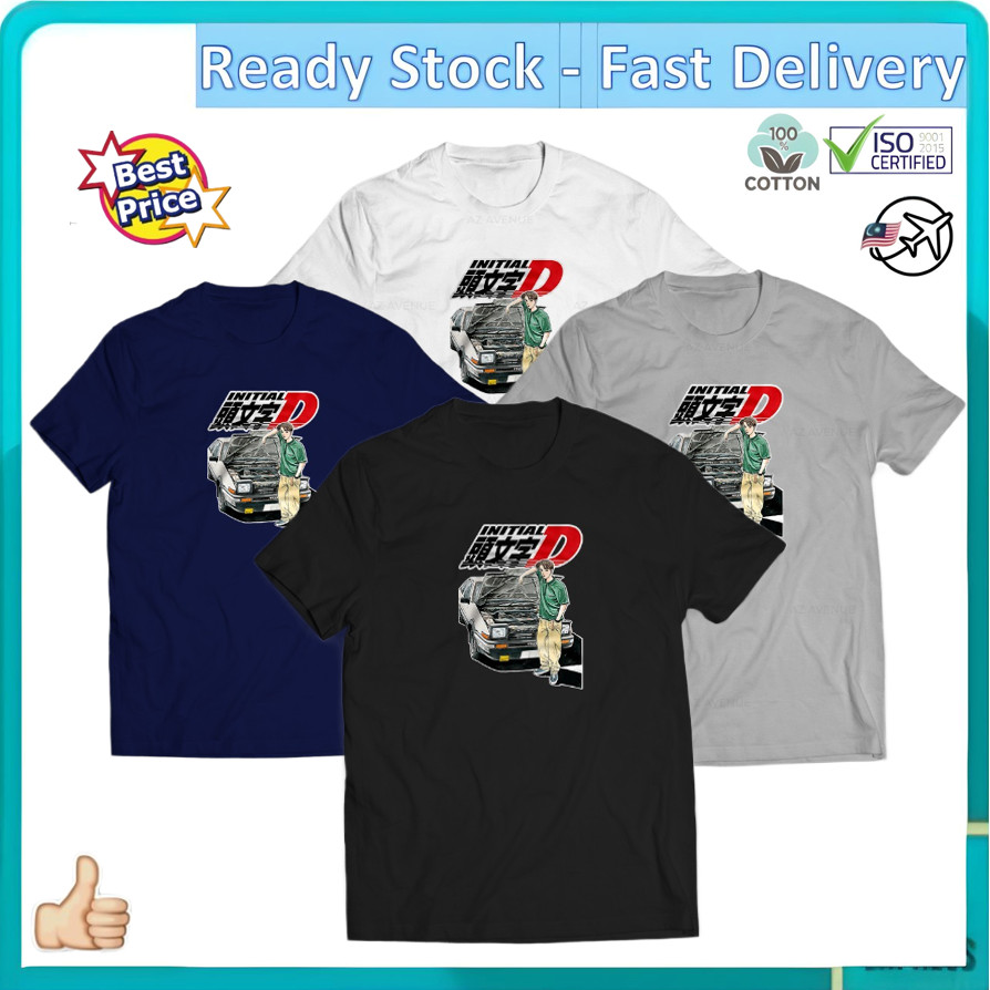 SL-243 INITIAL D AE86 Car SportsCar เสื้อยืดการ์ตูน T เสื้อ Baju เสื้อแขนสั้น [XS-5XL] ITD-0004