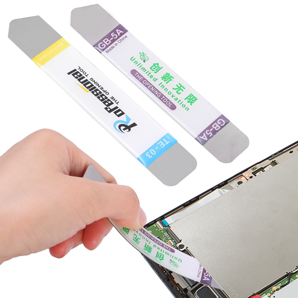 หน้าจอโทรศัพท์มือถือ แบตเตอรี่ สปัดเจอร์ / ใบมีดสเตนเลส ไม่แตกหัก แบบใหม่ / เครื่องมือซ่อมผลิตภัณฑ์ดิจิทัล / สําหรับถอดเคสแท็บเล็ต / สปัดเจอร์ แบบบางนุ่ม