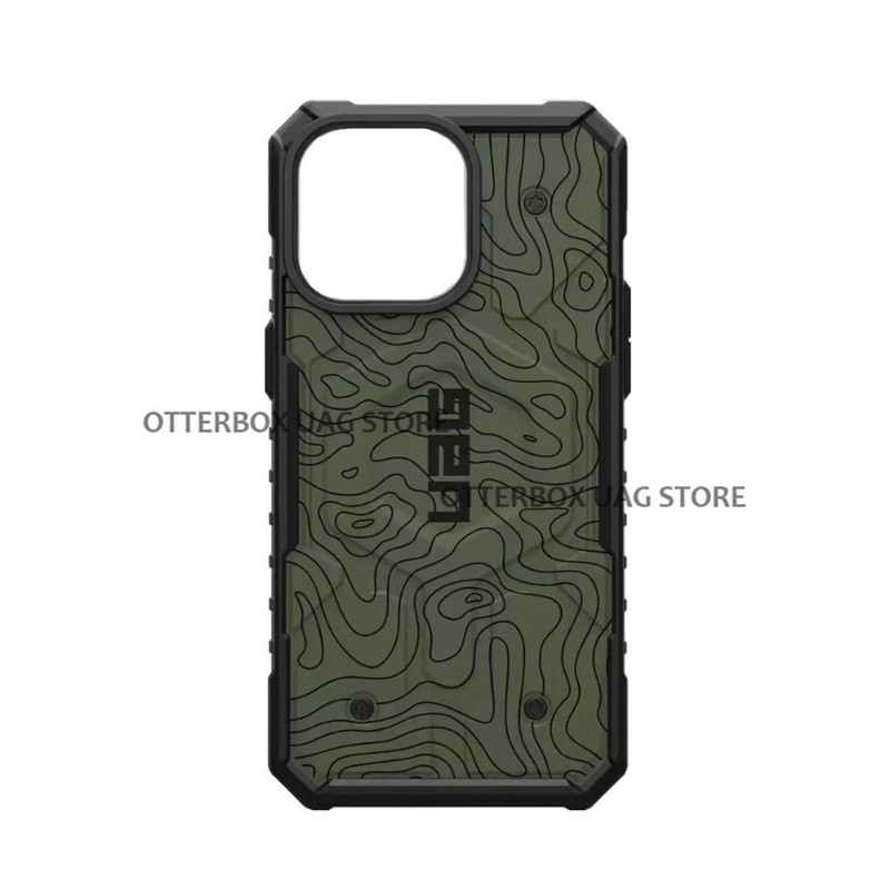 Uag IPhone 16 Pro Max / 16 Pro / 16 Plus / 16 Case 15 14 13 12 Cover Pathfinder Camouflage Light ทนทาน Anti-fall เคสโทรศัพท์แม่เหล็ก - รูปที่ 7