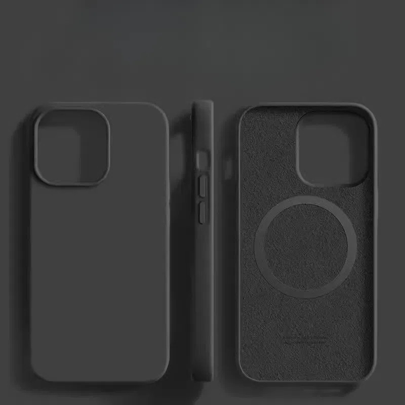 เคสโทรศัพท์ชาร์จแม่เหล็กเหลว 16 ชิ้นเหมาะสําหรับ ไอโฟน 15 โปรแม็กซ์ ซิลิโคนป้องกันการตก 14 เคสป้องกัน