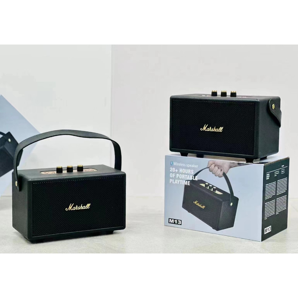 JMAX ลำโพงบลูทูธ รุ่น JMAX-M13 มีสายหิ้ว ปรับเบสได้ เบสเสียงแน่น 20W ของแท้100%