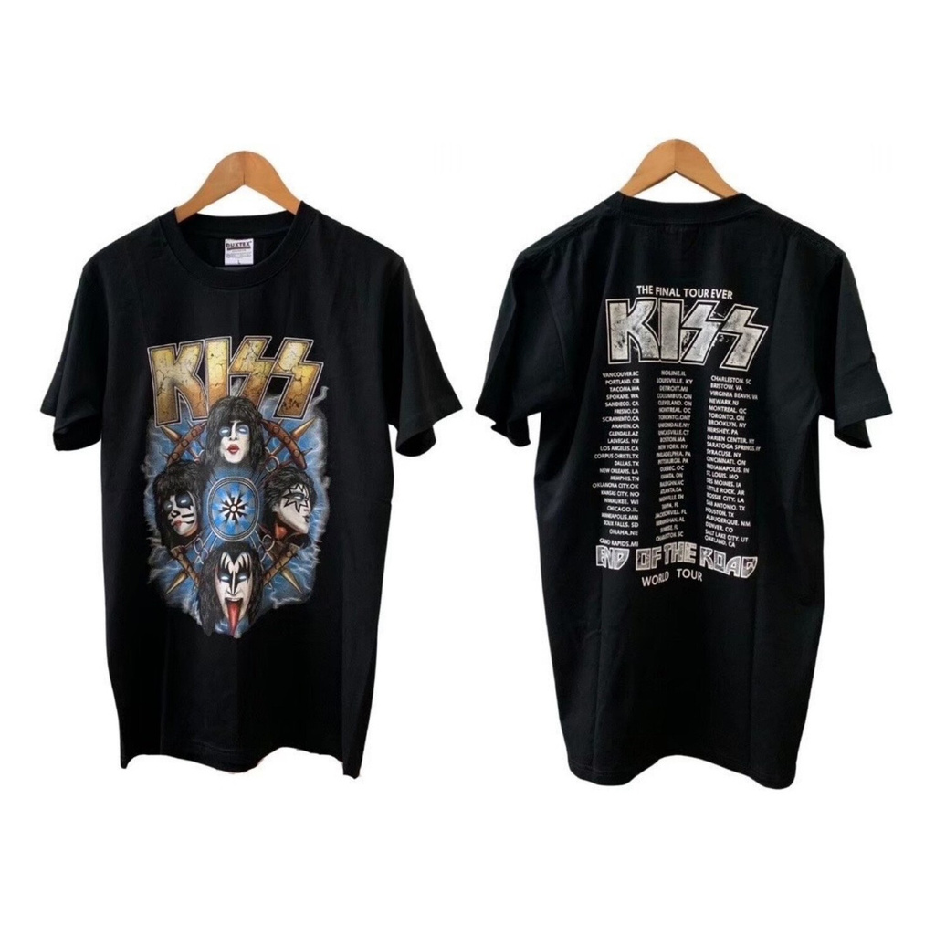 Promotion เสื้อยืดวงร็อค KISS คิส เสื้อวง เสื้อยืดคิส เสื้อวินเทจ เสื้อยืดคอตตอนฤดูร้อน S-5XL