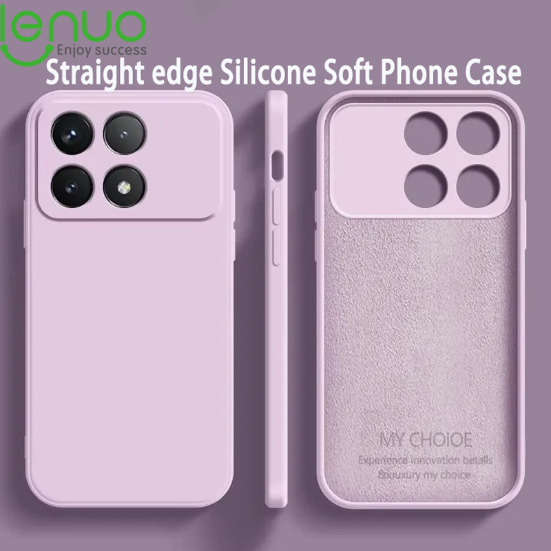 Lenuo สีลูกกวาดเคสโทรศัพท์สําหรับ Xiaomi Mi 14T 13T Pro 5G Case ปลอกบางเฉียบซิลิโคนเหลวนุ่มกันกระแทกฝาหลัง