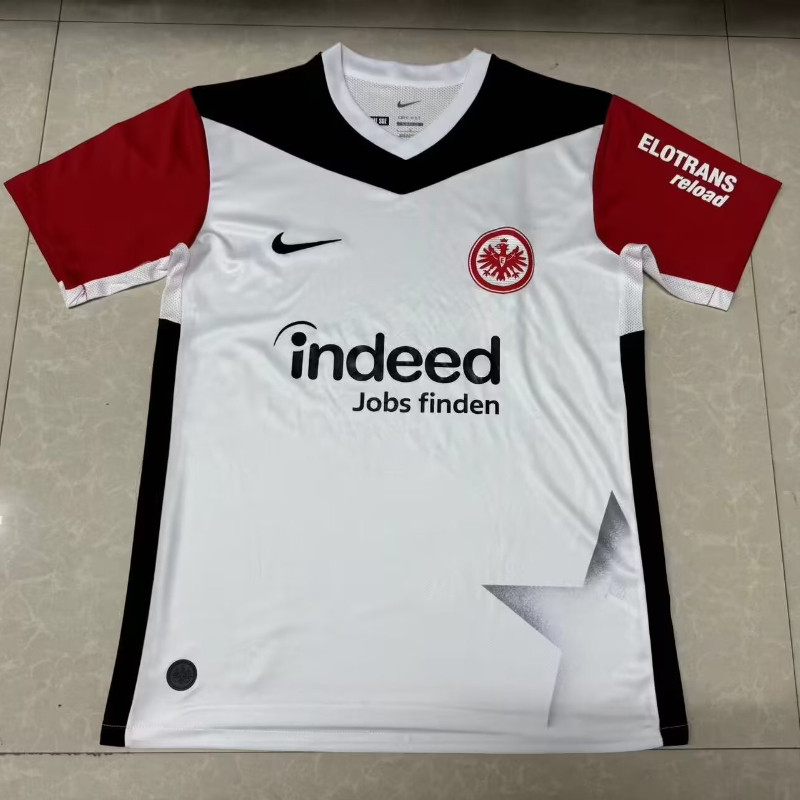 24-25 Eintracht Frankfurt Home Jersey S-XXL ผู้ใหญ่แขนสั้นเสื้อแห้งเร็วกีฬาฟุตบอลด้านบน AAA