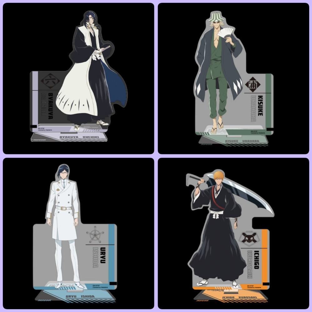 อะนิเมะ Standee รุ่น BLEACH Rukia Ichigo ร้อนมังงะศึกษามุมอุปกรณ์ตกแต่งโต๊ะ