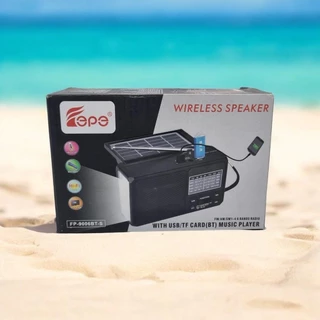 วิทยุ-โซล่าเซลล์ FP-9006BT-S บลูธูท FM/AM/SW เชื่อมต่อ MP3 USB TFcard ไฟฉาย LED