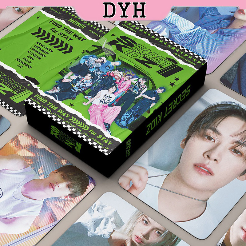55 ชิ้น/กล่อง Stray Kids Photocards SECRET KIDZ อัลบั้ม KPOP LOMO การ์ดคอลเลกชัน