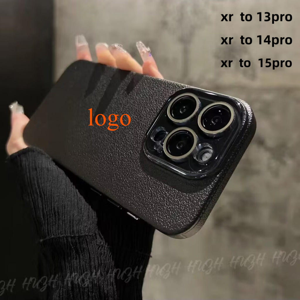 เคสโทรศัพท์หลุมใหญ่สําหรับ diy Xr ถึง 13pro 14pro ฝาครอบ Xr เปลี่ยนถึง 15pro ขอบป้องกัน