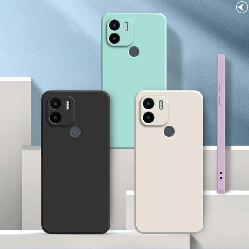 เคส Redmi A2 Plus / A1+ สีทึบ Redmi A1 Plus / A2 + เคสซิลิโคนป้องกันการตกสีธรรมดาเรียบง่าย YT