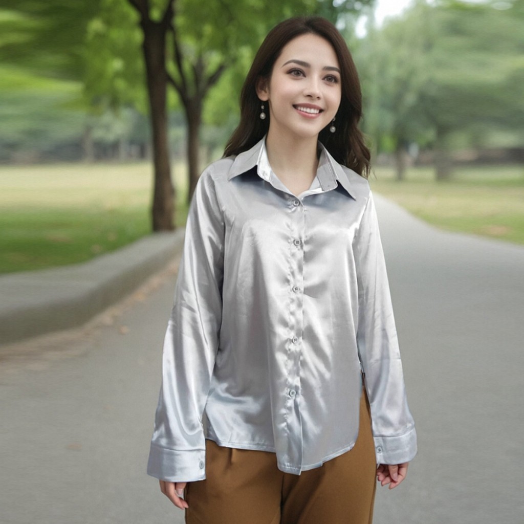 เสื้อเชิ้ตผู้หญิง ดีไซน์เก๋ สำหรับซัมเมอร์ ราคา ถูกที่สุด ดีลบีเคเค แกลเลอรีภาพที่ 6