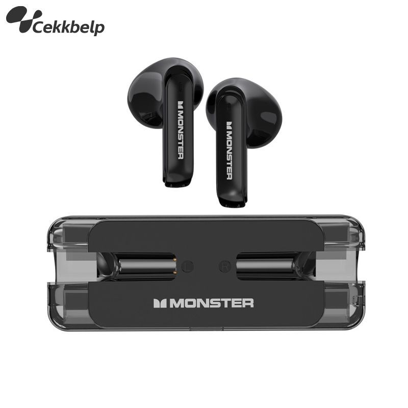 Monster XKT08 หูฟังบลูทูธไร้สาย บลูทูธ5.3 คุณภาพเสียงดี สําหรับกีฬา เล่นเกม การโทร ลดเสียงรบกวน รูปที่ 3