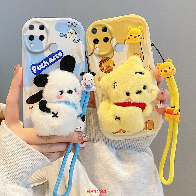 เคส realme C15 Realme C25 C25S C12 การ์ตูนการ์ตูนตุ๊กตาของเล่น การ์ตูนTPUSoftซิลิโคนเคสโทรศัพท์PQGGZ