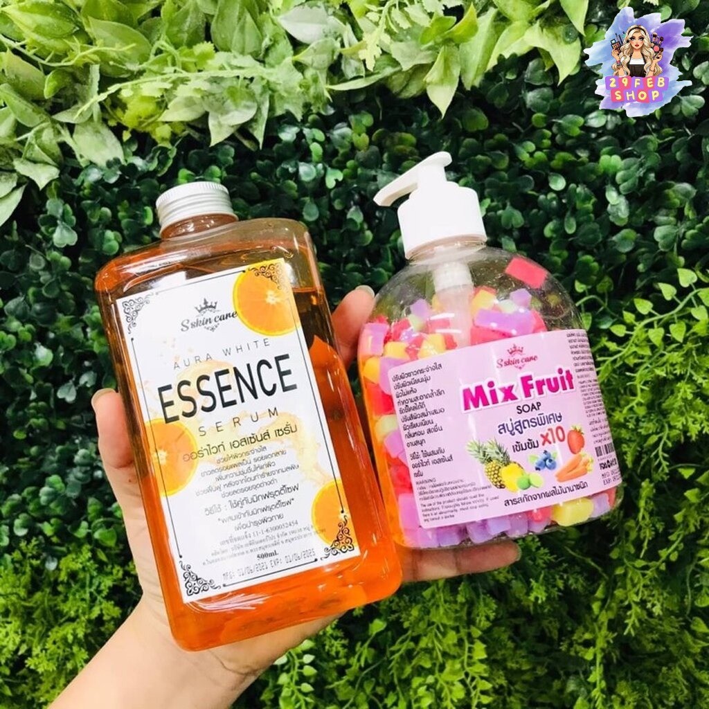 S Skin Care Mix Fruit Soap สบู่สูตรพิเศษเข้มข้น 10 เท่า 1 Set 💓