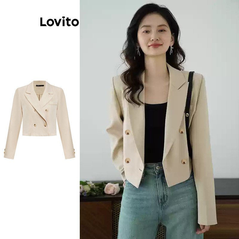 Lovito เสื้อเบลเซอร์สำหรับผู้หญิง L106AD272