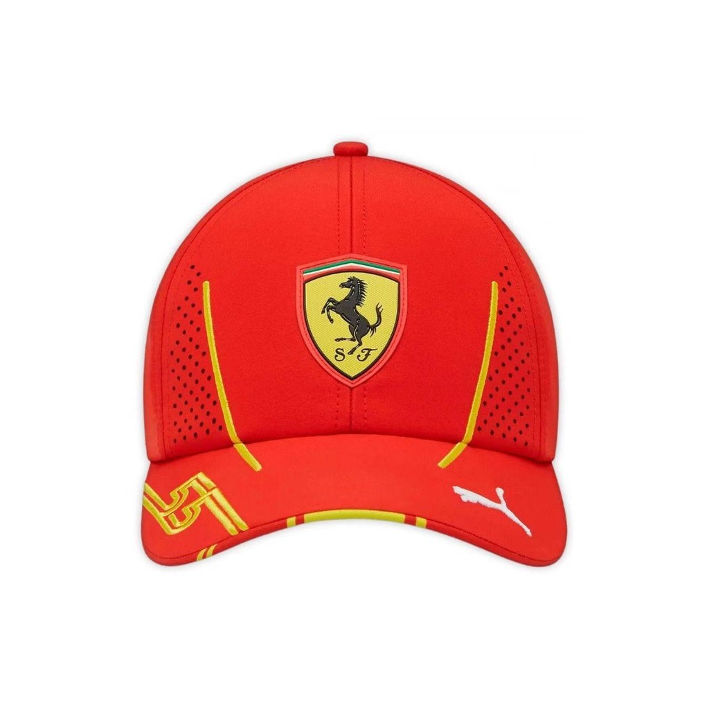 Scuderia Ferrari 2024 ทีม Charles Leclerc Carlos Sainz Jr Cap F1 Racing หมวกเบสบอลแบบปรับได้