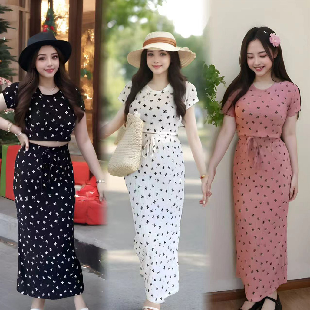 กระโปรงรัดรูป สีสันสดใส