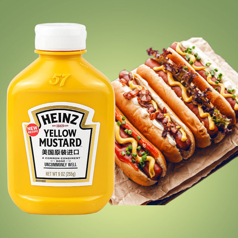 🍀 Heinz/Heinz Yellow Mustard Seasoning Sauce 255g