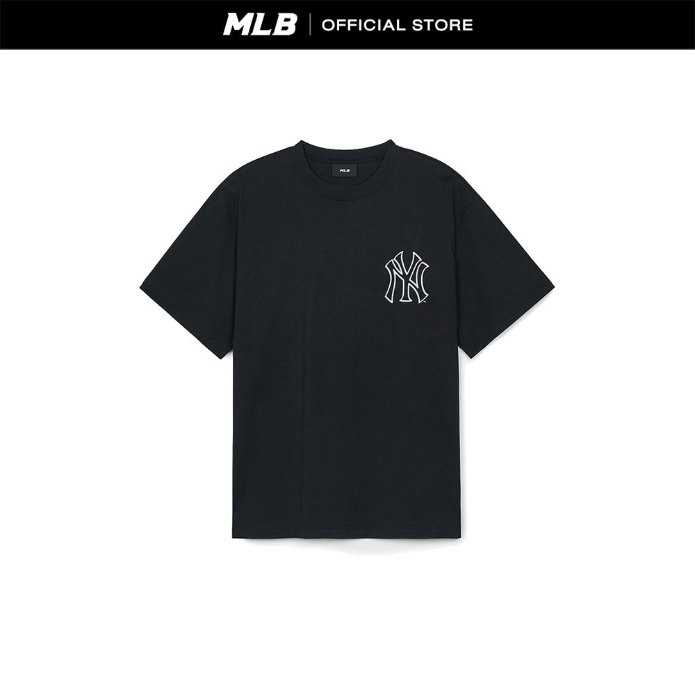 ซื้อ MLB เสื้อยืด ยูนิเซ็กส์ Basic Mega Logo รุ่น 3ATSB0244 50BKS สีดำ