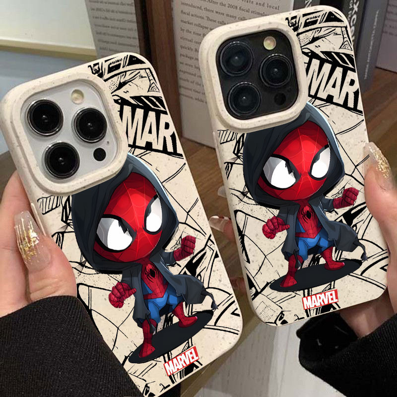 🔥ส่งจากไทย🔥Q เวอร์ชั่นหล่อสไปเดอร์แมน iPhone 16 15 11 13 14 12 Pro Max 7Plus X Xr Xs Max Waterproof 