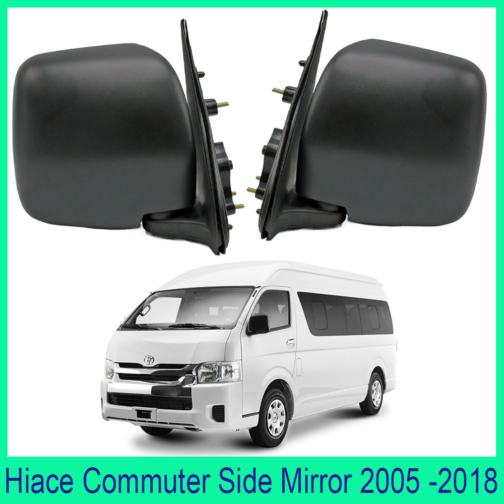 กระจกข้าง HiAce Commuter ทรงตั้ง กระจกมองข้างรถยนต์ โตโยต้า คอมมูเตอร์ ครอบกระจกมองข้าง For Toyota HIACE COMMUTER 2004-2018 ราคา ถูกที่สุด ดีลบีเคเค แกลเลอรีภาพที่ 7