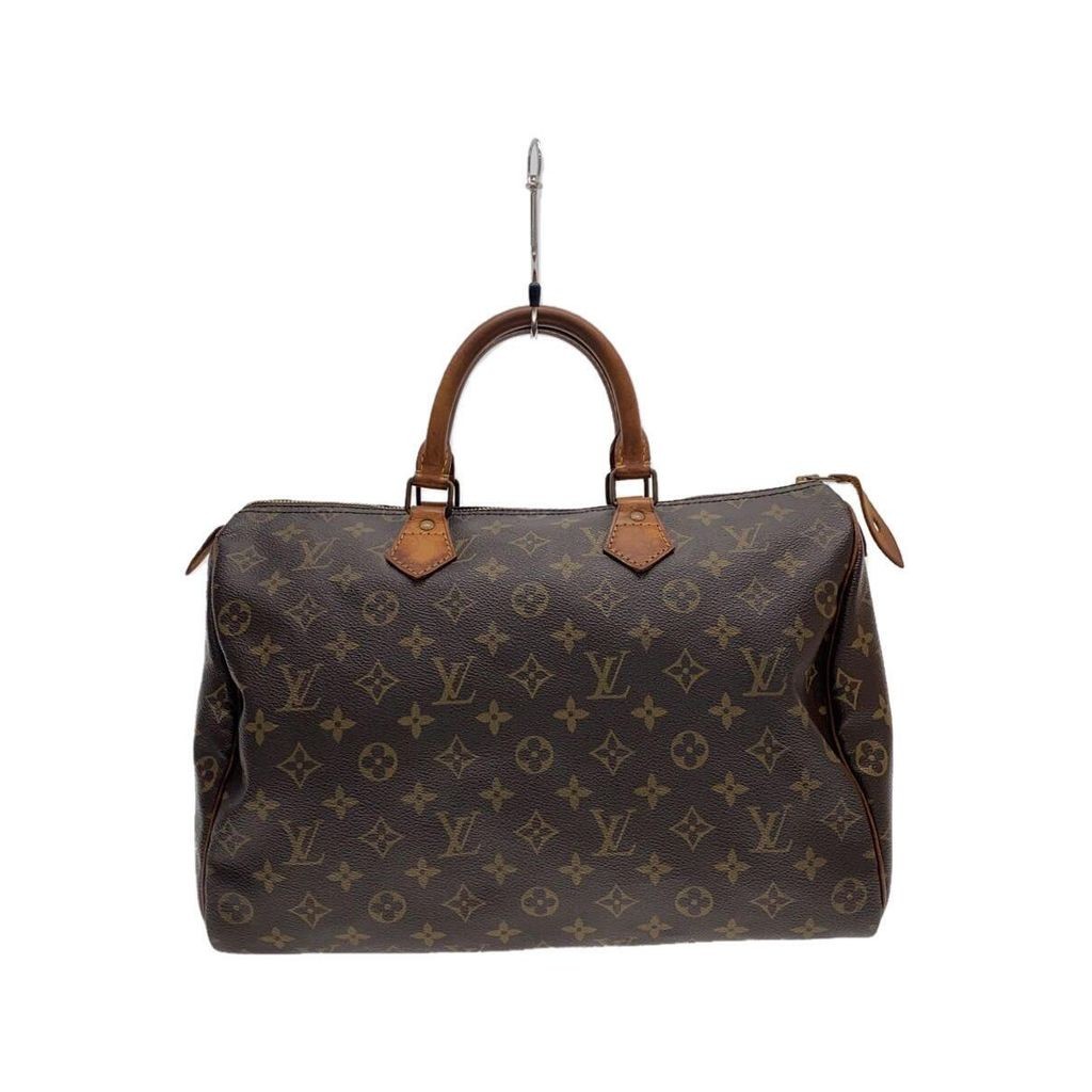 LOUIS VUITTON Boston Bag 2) Speedy 35_Monogram Canvas_BRW PVC Brown Direct from Japan Secondhand