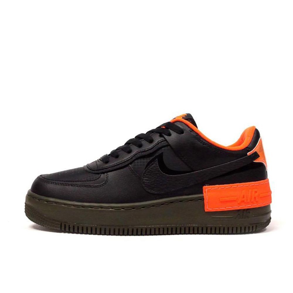 Nike WMNS Air Force 1 Low Shadow "Black Hyper Crimson Cargo Khaki" Unused