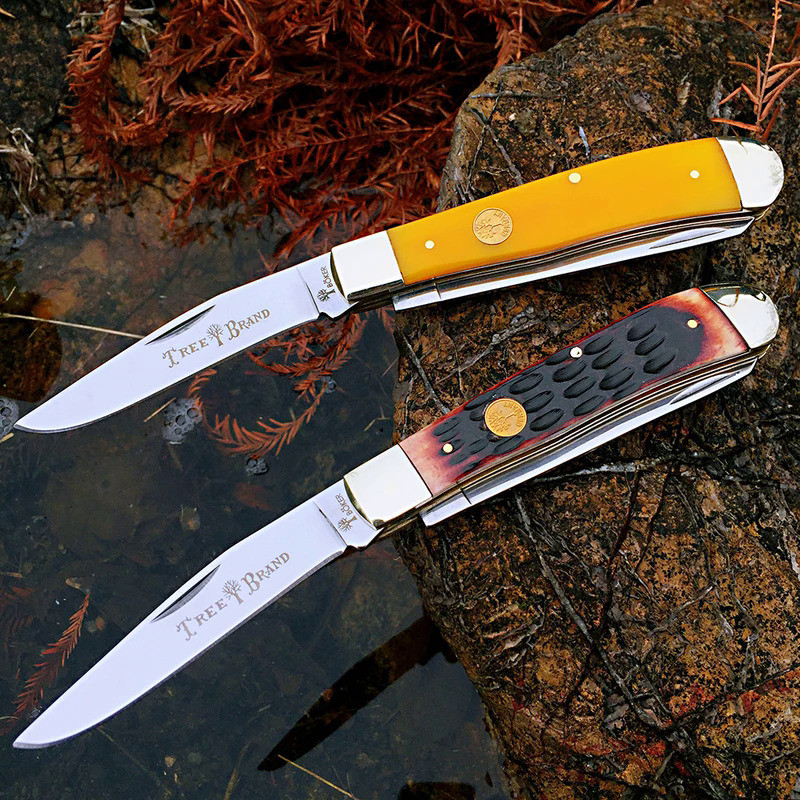 Bone Slip Joint Folding Knives Pocket Modern Traditional Classic Knife Camping tactical Survival Kni