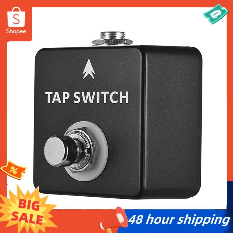 พร้อมสต็อก MOSKYAUDIO Tap Switch Tap Tempo Switch Pedal Full Metal Shell สําหรับกีตาร์อุปกรณ์เสริมกีตาร์