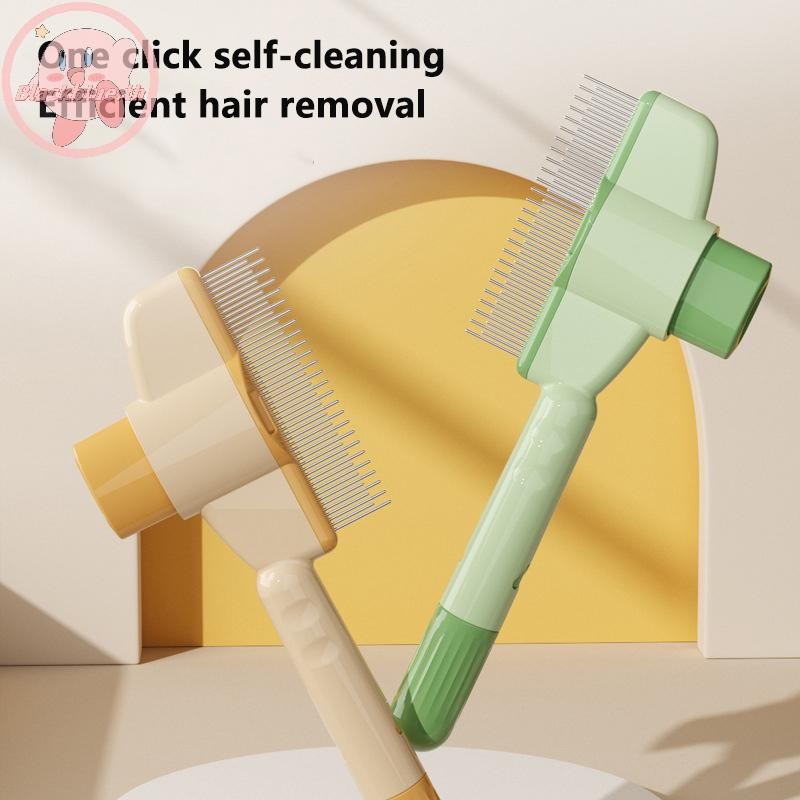 Bblue Professional Flea Cat Combs Pet Cats Dogs Floag แปรงกําจัดขนกรูมมิ่งเครื่องมือทําความสะอาดสัตว์เลี้ยงหวีกําจัดขนอุปกรณ์สัตว์เลี้ยง.