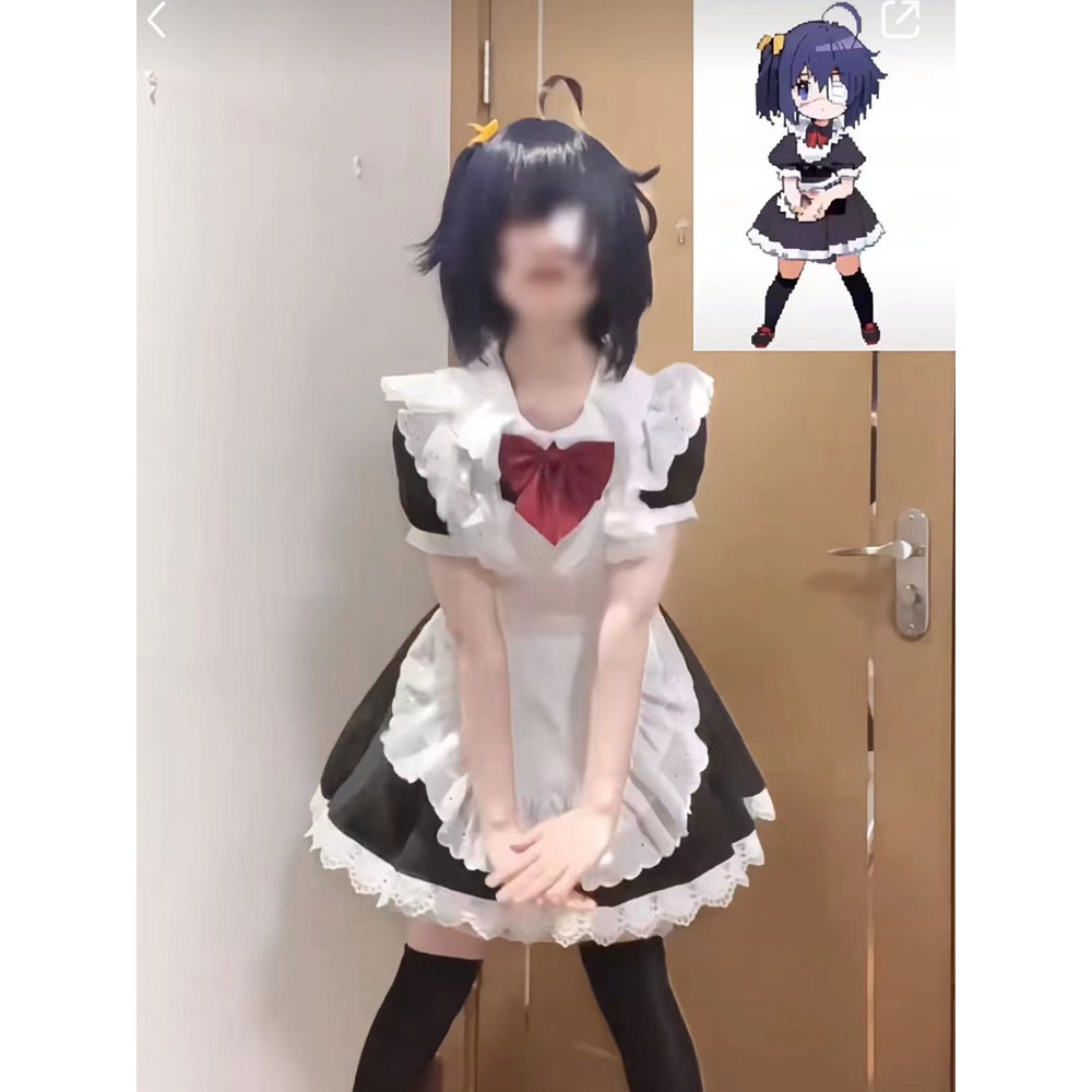 🍀Love, Chunibyo & Other Delusions Takanashi Rikka Maid suit cosplay