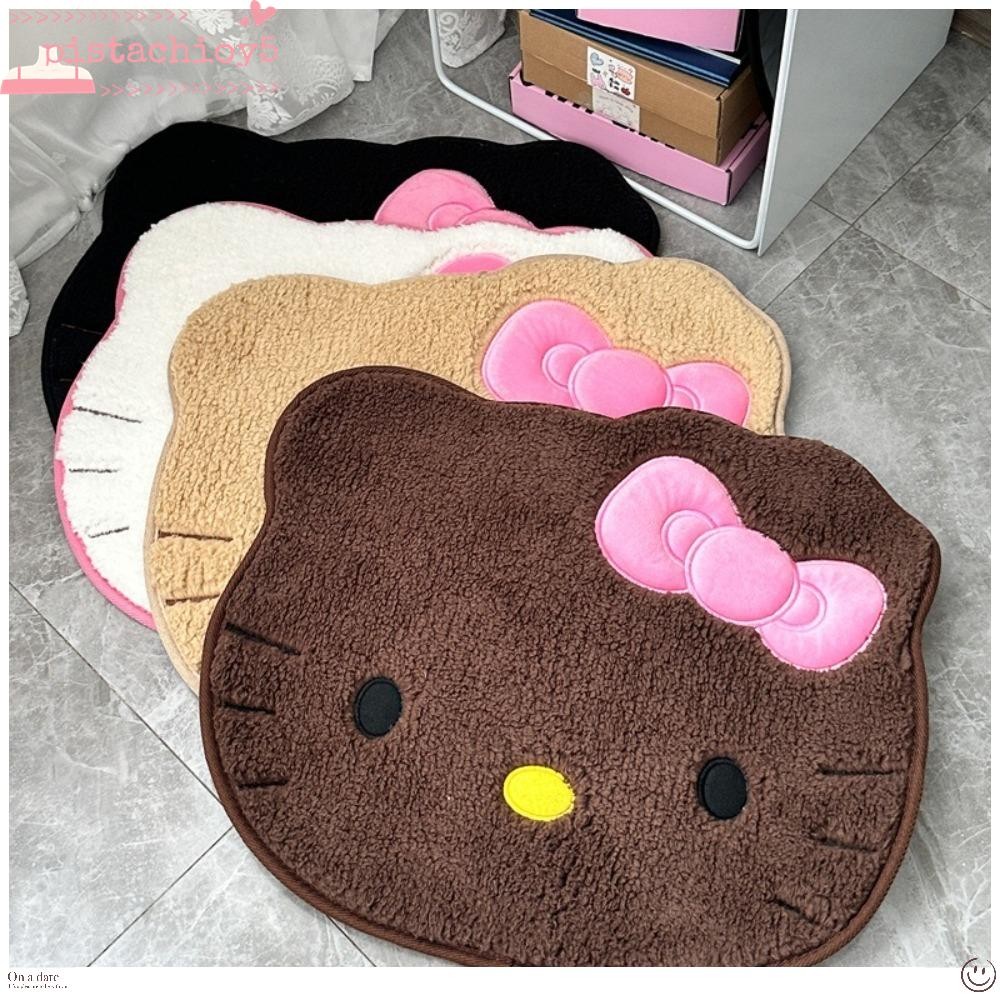 SANRIO ปิตาชิโอ เบาะรถยนต์,เสื่อคิตตี้ดูดซับซานริโอ,พรมปูพื้นไม่ลื่นแห้งเร็วพรมเช็ดเท้าห้องนั่งเล่น
