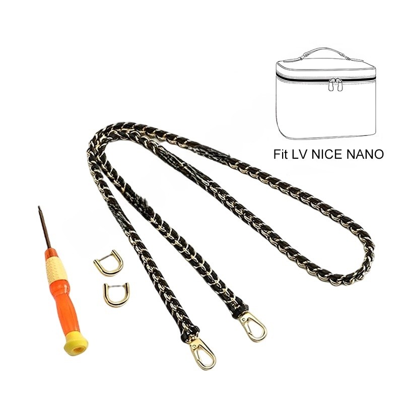 Nice NANO กระเป๋าเครื่องสําอาง Transformation Chain หัวเข็มขัดโลหะ Crossbody กระเป๋าสายรัดสายคล้องไห