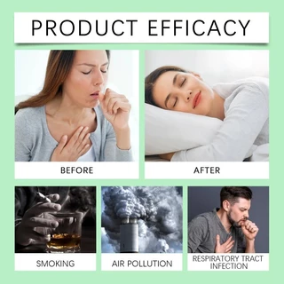 สเปรย์รองรับปอด Sore Throat Cough Treatment Breath Cleaner ระบบช่วยหายใจ Anti Inflammation Herbal Lung Cleanse