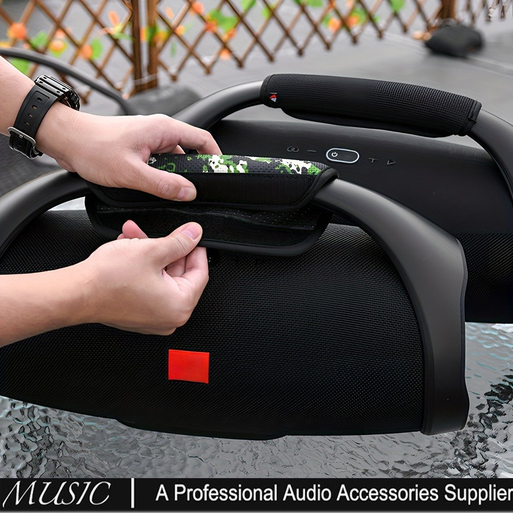 เปลี่ยนฝาครอบสําหรับ JBL Boombox/ Boombox 2/ Boombox 3 Party Speaker, Anti-Slip Handle Wrap Pad Grip Handle Cover - Anti-Slip, Protective, Easy-Fit สําหรับ Enhanced