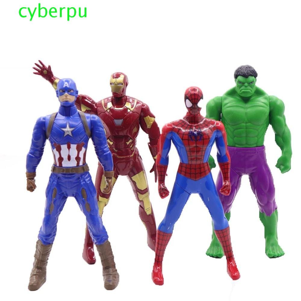Cyberpulse Action Figure ของเล่นพลาสติกตุ๊กตาซูเปอร์ฮีโร่ Hulk Iron Man 1 / 10 Scale Collection รุ่น