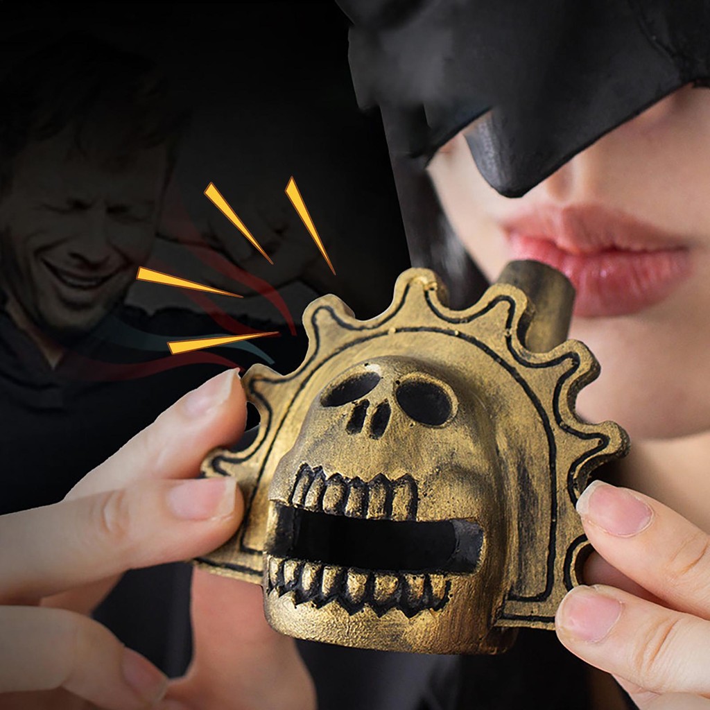 Aztec Death Whistle Loud Skull Spooky Aztec นกหวีดกรีดร้องพร้อมเสียงที่ไม่เหมือนใคร