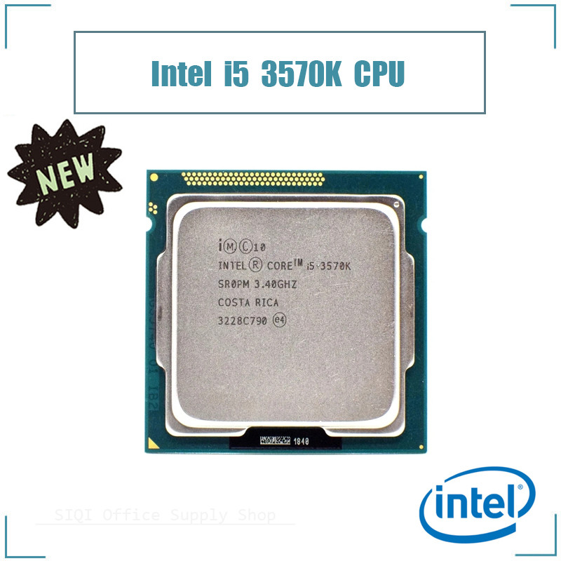 เมนบอร์ด CPU Intel Core I5 3570K รองรับโปรเซสเซอร์ Cpu LGA1155 Quad-core 3.4GHz