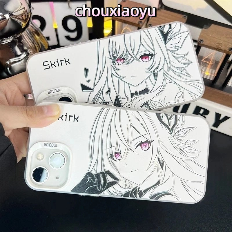 Genshin Impact Skirk เหมาะสําหรับ iPhone 16 Pro Max 15 14 13 12 11 xs 7P/8P เคสโทรศัพท์ High-End เฉพ