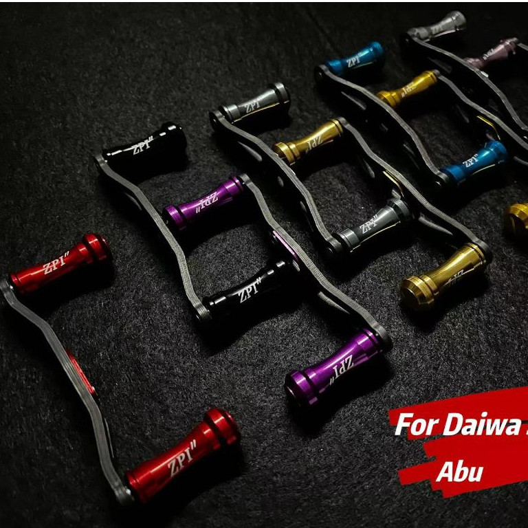 อุปกรณ์ตกปลา ZPI Daiwa Abu Shimano 85/95/90/100 มม. ล้อคาร์บอนไฟเบอร์ Rocker Arm ลูกบิตสแตนเลส พิเศษ!