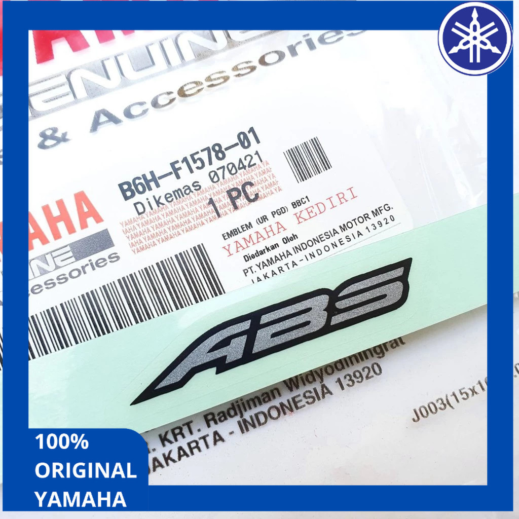 Original Yamaha B6H-F1578-01 ABS Emblem All New Nmax 2020 สีขาว / B6H-F1578-01 FSX HP MRP