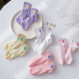 ถุงเท้ากีฬาสำหรับเด็กหญิง 5 คู่ แบบระบายอากาศ เหมาะสำหรับฤดู…