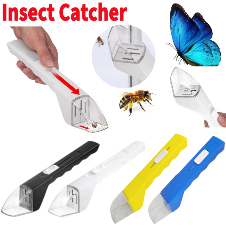 แบบพกพามือถือแมลง Catcher Observer โปร่งใสแมลง Catchers แมลงสาบ Spider Bee Bug จับเครื่องมือกลางแจ้งสํารวจของเล่นเด็ก