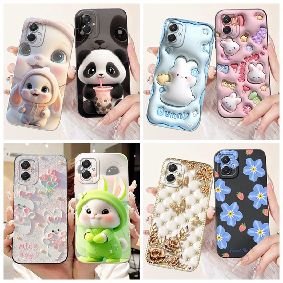 สําหรับ Samsung A07 Galax A 07 เคสโทรศัพท์ A 07 ซิลิโคนอ่อนนุ่มป้องกันฝาหลังเปลือกน่ารักการ์ตูนพิมพ์ปลอกกันกระแทก