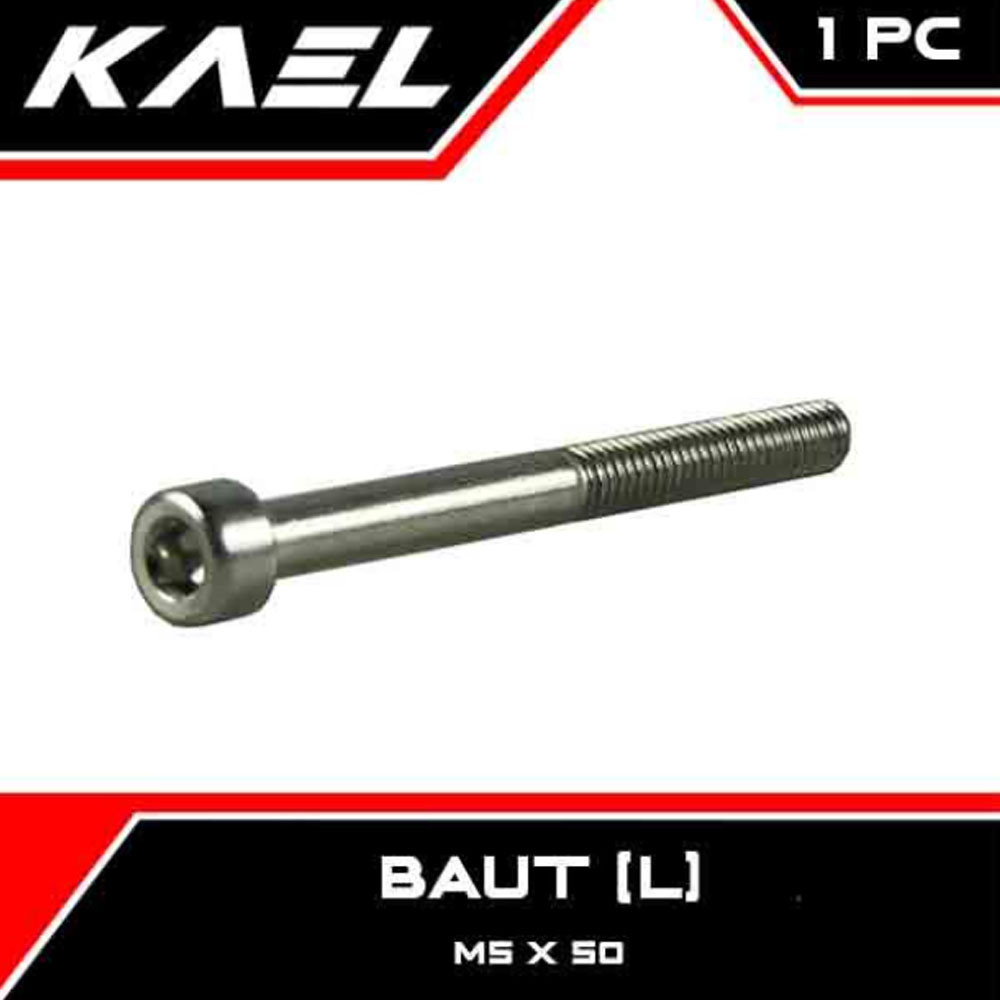 1 PC Bolt L4 M 5 x 50 Key 4 Pitch 0.8 L 4 5X50 M5x50 K K4 P0.8 Bolt-Bolt