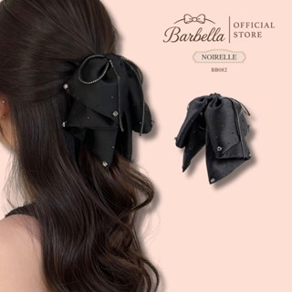 Barbella กิ๊บโบว์ดำประดับคริสตัล สไตล์เกาหลี เรียบหรู รุ่น N…