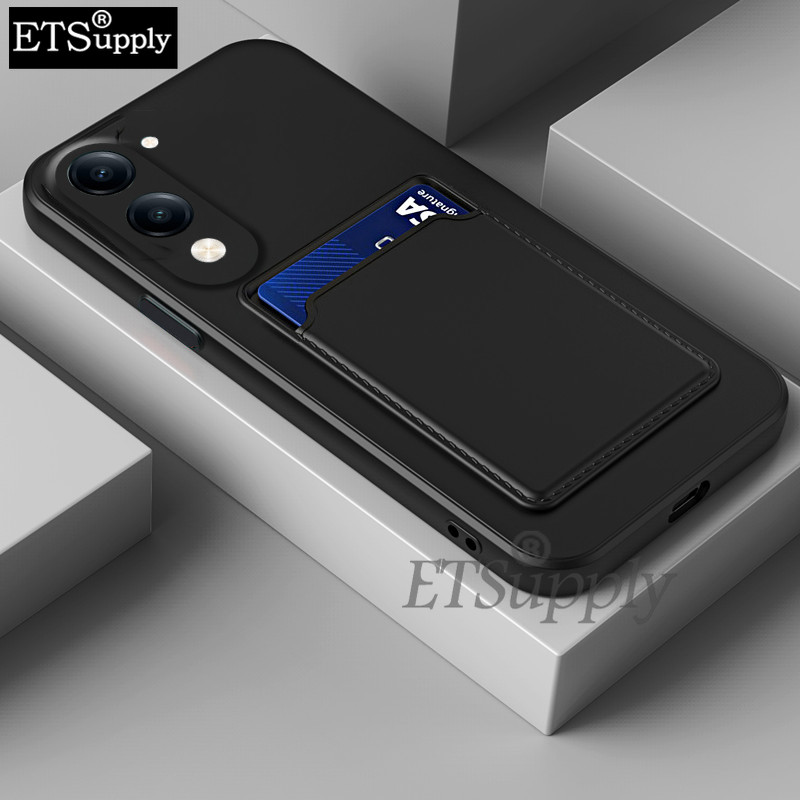 เคสโทรศัพท์ Vivo Y19S GT Y29S Y29T Soft Card Holder Slot Silicone Wallet Back Cover Vivo Y29T Y29S Y