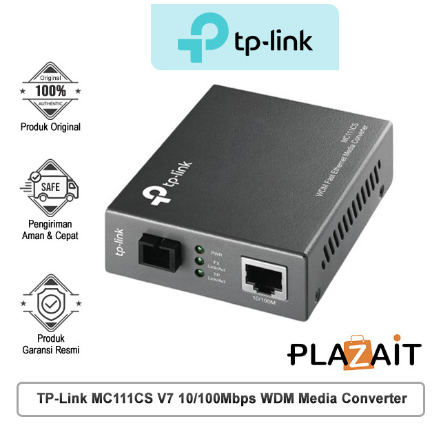TP-Link MC111CS V7 10/100Mbps WDM Media Converter