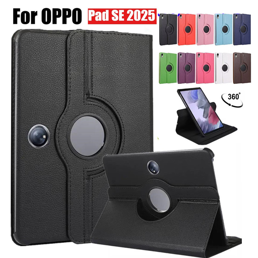 เคส สำหรับ ออปโป้ แพด เอสอี Smart Case for OPPO Pad SE 11 2025 หมุนได้360 องศาหมุน มีช่องใส่ปากกา เคสหนัง เคสกันกระแทก