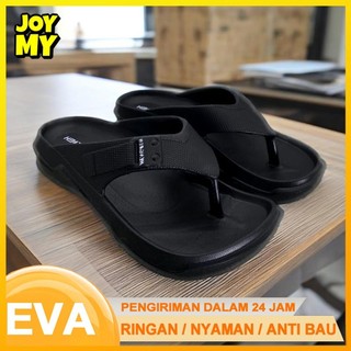 Joymy Sandal Jepit Pria Terbaru Keren Karet Empuk Premium Sendal Pria Sepatu Olahraga Luar Ruangan Anti Slip Casual